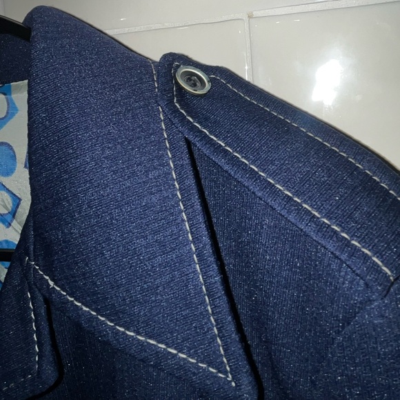 70’s Vintage Leisure Suit Style Jacket Groovy Lining Original Shirt Jacket Disco - Picture 8 of 10